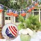 Lantern String Lights 4th of July Lights, 8.5ft Red White and Blue Hanging String Lights with 10 Lanterns